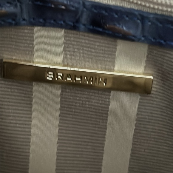 Brahmin Purse Blue Multi Asher Color Combo Tassel Fringe Shoulder Bag - Picture 8 of 13